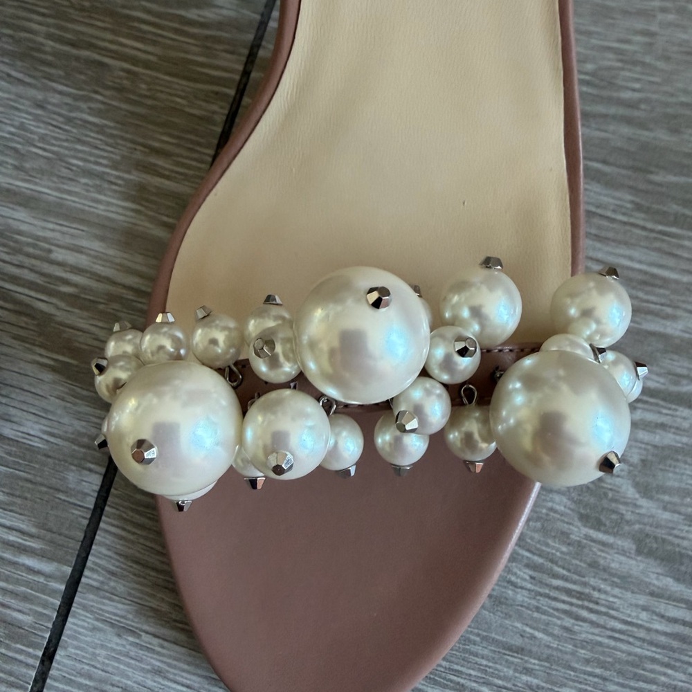 Jimmy Choo Blush Pearl Pearl Embellished Heels - Picture 2 of 14
